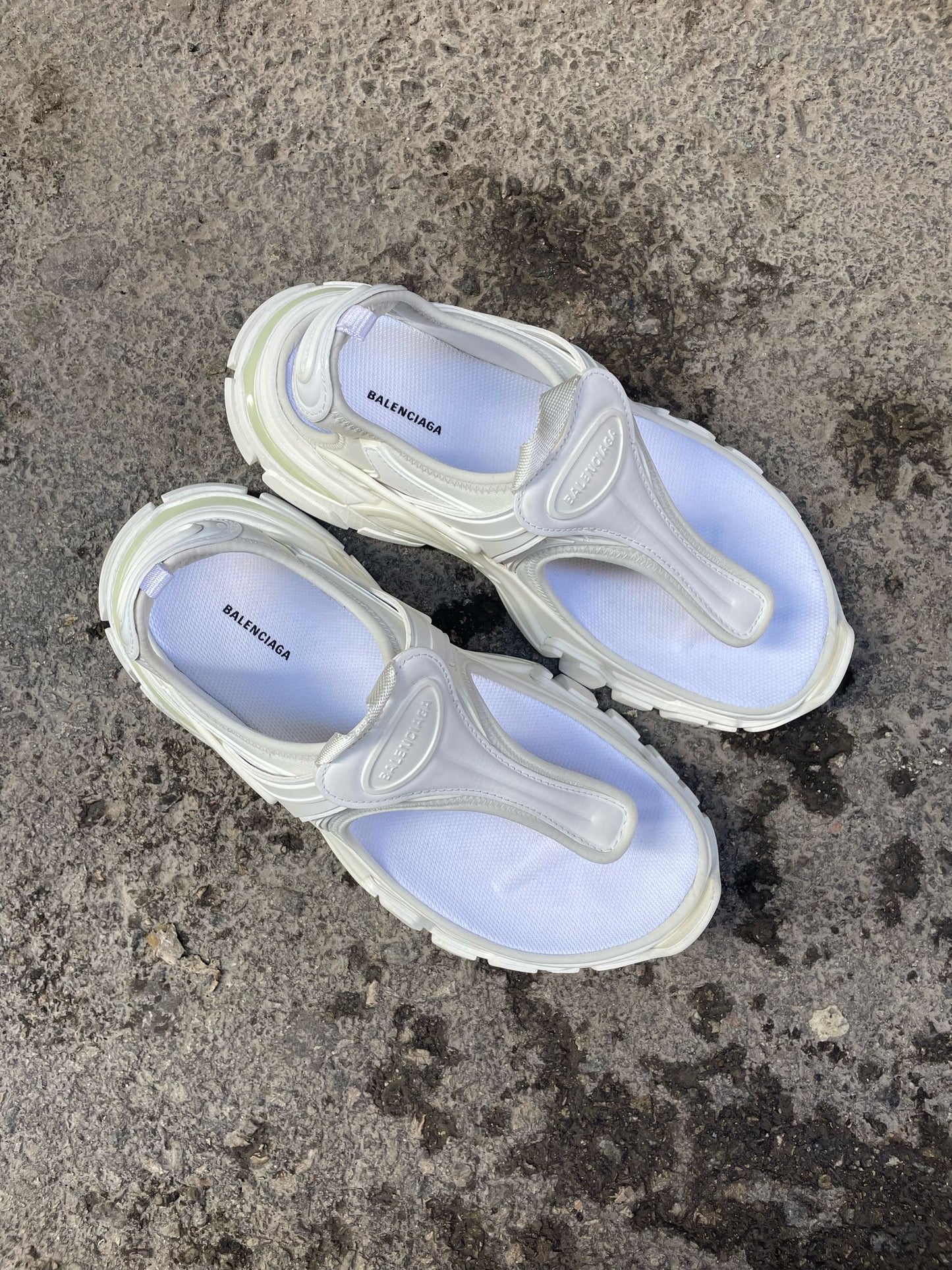 Balenciaga Track Thong Sandals