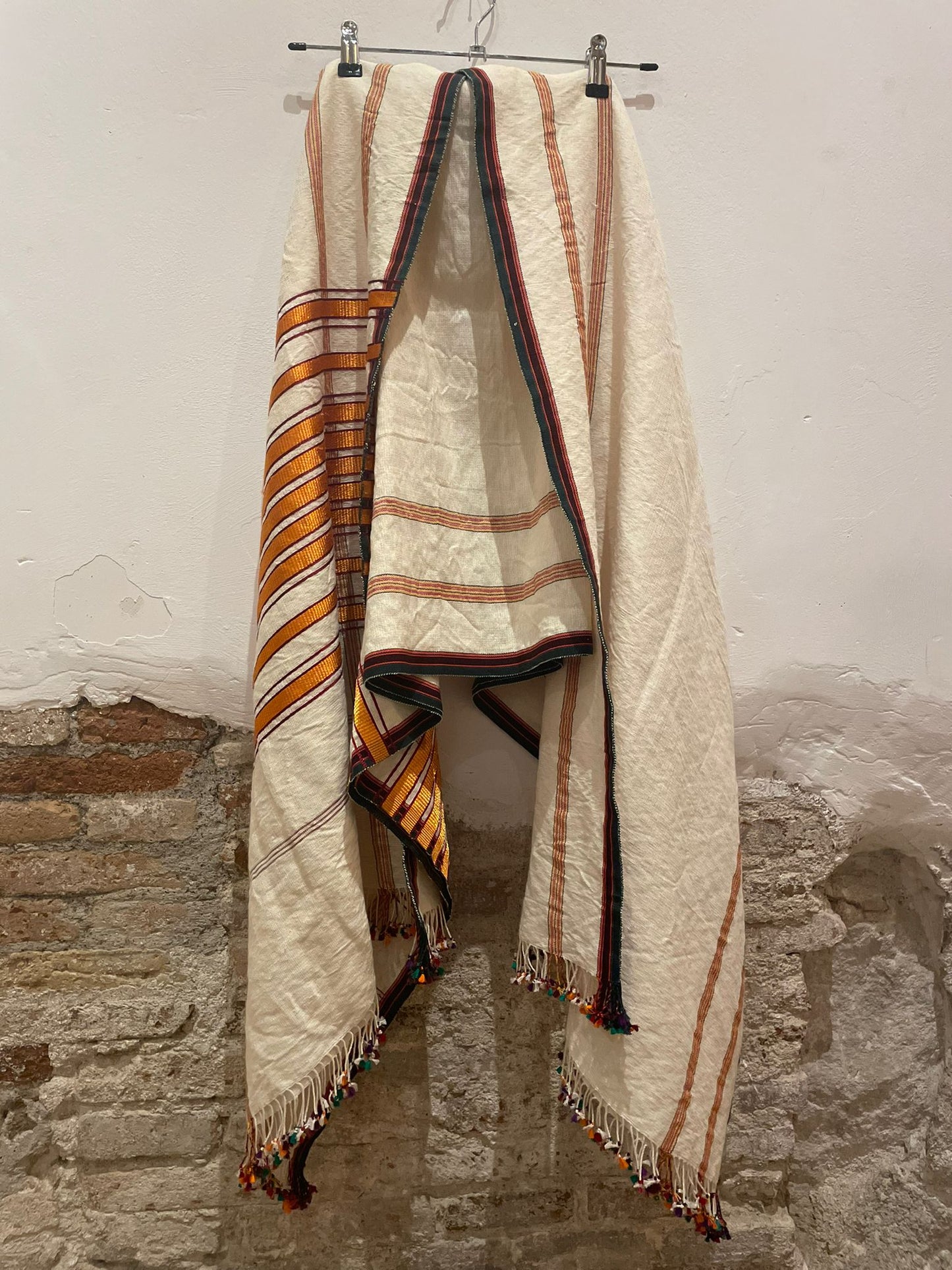 Hand woven scarf or kaftan by Tunesian Woman