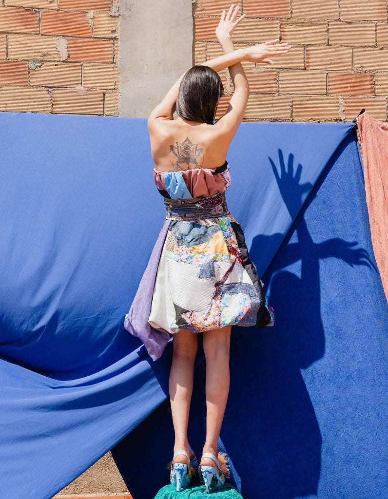 Miro Misljen Design - Patchwork Balloon Dress
