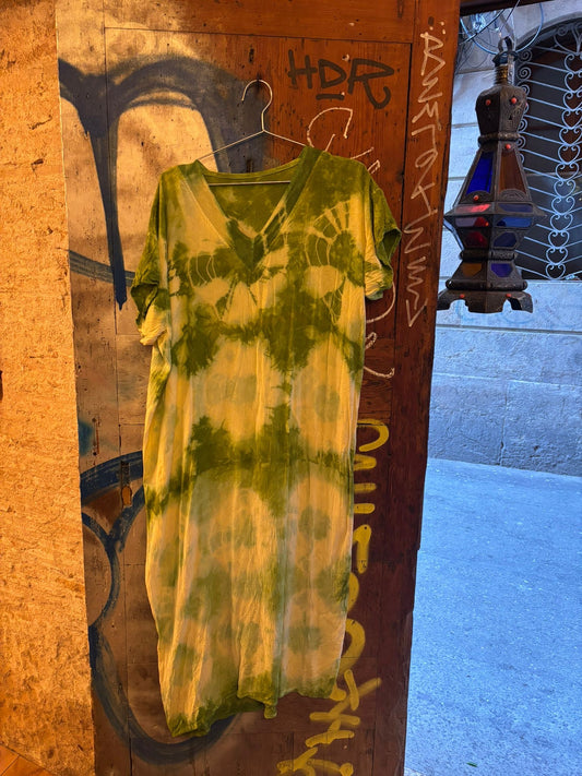 Tie die cotton dress