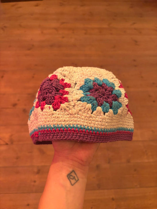 Hand Knitted Hat Flowers
