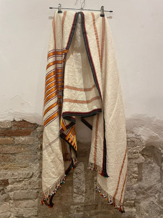Hand woven scarf or kaftan by Tunesian Woman